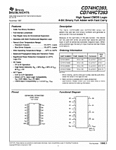 DataSheet CD74HC283 pdf